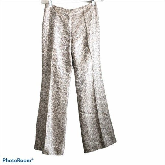 Muse Pull-on Wide Leg Pants Metallic Boho Size 4 - Picture 2 of 8